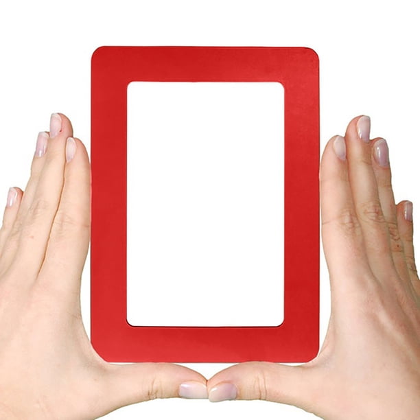 Xihbxyly Marco de Fotos Magnético, Colorido, Decoración Diy para El Hogar, Material de Pvc, Forma Rectangular, Personalizable para Nevera, Perfecto para Recuerdos Familiares, Tamaño 11,8 X 16 Cm, 1 M