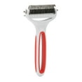 thumbnail image 3 of Deshedding Comb, Pet Grooming Brush Comfortable Handle 2 In 1  For Removing Knots For Cat S,L, 3 of 8