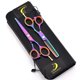 thumbnail image 2 of Tijeras profesionales para cortar el cabello de 5,5 pulgadas, de acero inoxidable, multicolor, para hombres y mujeres., 2 of 5