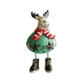 thumbnail image 2 of Festival Party Supplies,Resin Iron Christmas Desktop Decorations Santa Reindeer for Indoor Holiday Display Dangling Santa Ornament, 2 of 5
