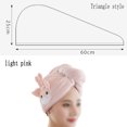 thumbnail image 2 of Las toallas para el cabello envuelven las toallas lindas del pelo de la torsión de los turbantes lindos del pelo de secado rápido súper absorbentes para las mujeres anti frizz, 2 of 5