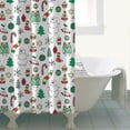 thumbnail image 4 of White Christmas Icon Pattern Shower Curtain 36"x72" ,Bathroom Decorative Shower Curtains Set with 12 Hooks,Modern Waterproof Washable Shower Curtain, 4 of 6