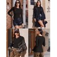 thumbnail image 4 of Women's Long Sleeve Shirts 3 Packs Henley Button Down Tops Ribbed Slim Fit Base Layer Soft Thermal Tee, 4 of 6