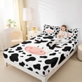 thumbnail image 4 of Castle Fairy Cartoon Cow Twin Sheet Sets,Kawaii Farmhouse Animal Bedding, 4 of 7