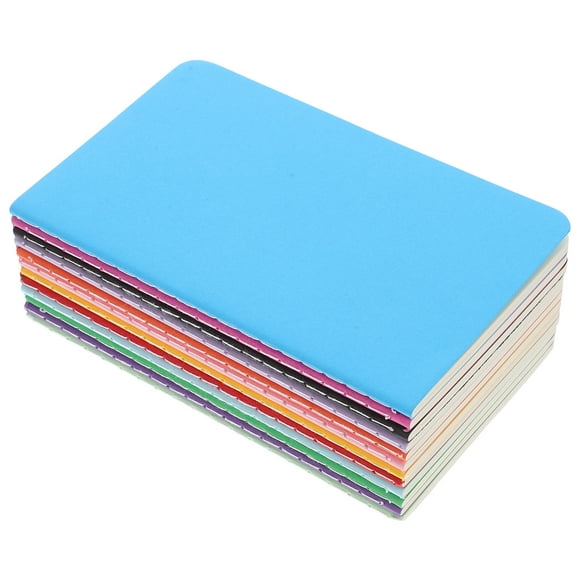 12pcs Small Lined Notebooks 30-Pages A6 Pocket Size Notepads Portable Writing Journal Small Notebooks for Memos and Diary