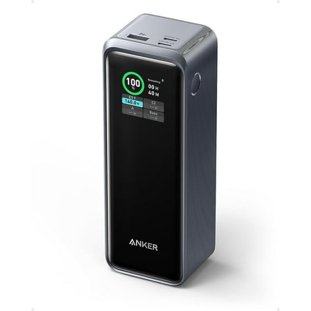 Anker Prime 27,650mAh Power Bank (250W), 3-Port Portable Charger, Smart App, Compatible with MacBook Pro/Air, iPhone 14/13 Series, Samsung, Dell, AirPods, and More (Charging Base Not Included)