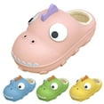 thumbnail image 4 of XXWXYD Dinosaur Slippers for Kids Winter 𝖢ozy House Shoes - Soft Plush Non-Slip Sole Boys Girls Toddler Indoor Outdoor Comfortable Footwear, 4 of 7