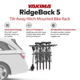thumbnail image 2 of Yakima RidgeBack Tilt Away Hitch Bike Rack Holds 5 Bikes Automotive Part, Black 48.80 lb, 2 of 12