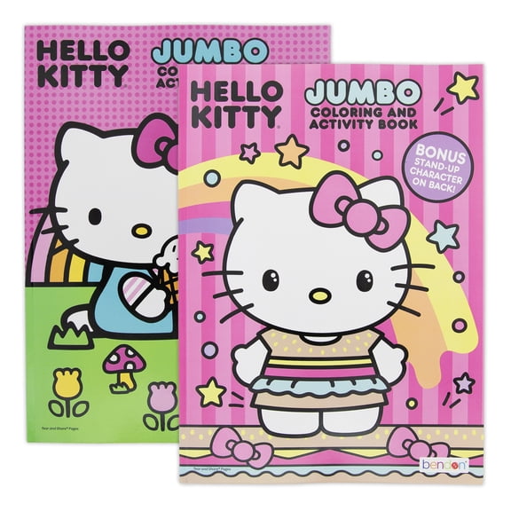 Hello Kitty Coloring Book 2 Title, for Learning Activity Drawing, 80 Pages, 2-Pack