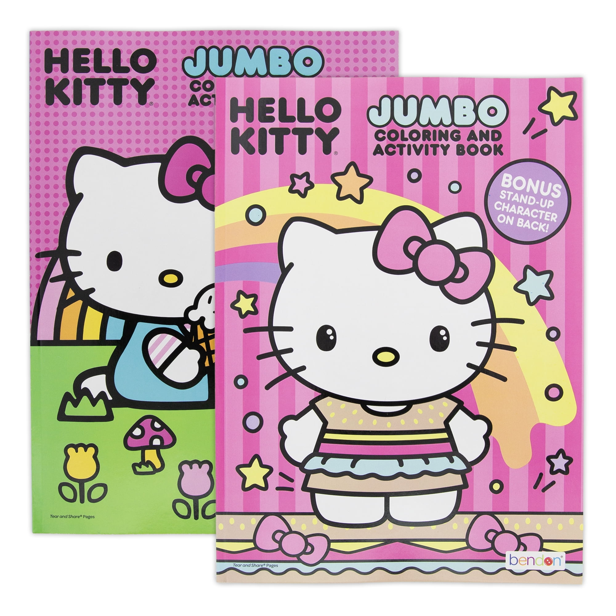 Hello Kitty Coloring Book 2 Title, for Learning Activity Drawing, 80 Pages, 2-Pack
