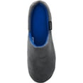 thumbnail image 7 of Norty Mens Slippers - Memory Foam Mule and Clog Slippers - Faux Suede, Microfiber or Flannel 40823-Large Grey/Blue, 7 of 7