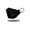 Black, variant on Adjustable Pink Earloop Face Masks, 10 Count, Large