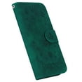 thumbnail image 5 of Embossed Wallet Case For Samsung Galaxy S21 FE , Retro PU Leather Butterfly Rose Pattern Card Slots Cash Pocket Flip Stand Magnetic Closure Protective Cover For Samsung Galaxy S21 FE,Green, 5 of 11