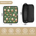 thumbnail image 4 of Hair Tool Organizer Bag with Heat Resistant Mat Removable Travel Storage Case for Hot Air Brushes Curling Irons Light Brown Hedgehog Design, 4 of 8