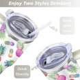 thumbnail image 5 of Colorful Pineapple 40 Oz Tumbler with Handle Lid and Straw, Stainless Steel Double Walled Vacuum Insulated Cup, Cute Anniversary Wedding Birthday Gifts Tumbler for Women Men Friends Outdoor Indoor, 5 of 7