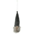 thumbnail image 3 of Northlight 8" Lighted Metallic Gray Knit Gnome Head Christmas Ornament, 3 of 8