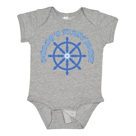 

Inktastic Daddy s First Mate Wheel Gift Baby Boy Bodysuit