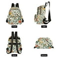 thumbnail image 4 of FORMRS Mini Backpack Purse for Women Travel Daypack Casual Shoulder Bag, Green Floral Pattern, 4 of 7