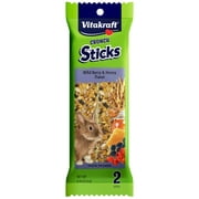 Vitakraft Crunch Sticks Rabbit Treat - Wild Berry and Honey - Rabbit Chew Sticks