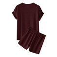thumbnail image 4 of Ensemble d'Été 2 Pcs pour Hommes Chemises à Manches Courtes et Shorts de Plage, 4 of 8