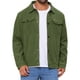 thumbnail image 1 of CHAQUETA DE PANA CASUAL DE MANGA LARGA CON BOTONES Y BOLSILLOS DE COLOR SÓLIDO PARA HOMBRES INSPIRE CHIC M Verde, 1 of 5