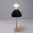 thumbnail image 6 of Women Girls Double Layers Solid Color Short Tulle Petticoats Elastic Waistband A, 6 of 9