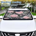 thumbnail image 6 of Car Windshield Sunshade with Ring - Foldable UV Protection Sun Shade for Front/Back Window, Heat Insulation,Pink Roses, 6 of 6