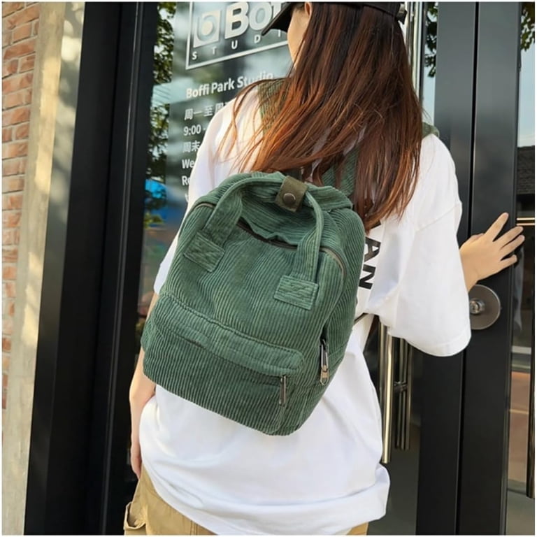 3618 Backpack Daypack Rucksack Corduroy Large Floral Everyday Cute Travel Amazon.com | POYIPI Cute Flowers Backpack 2025 Floral Print  main image 2