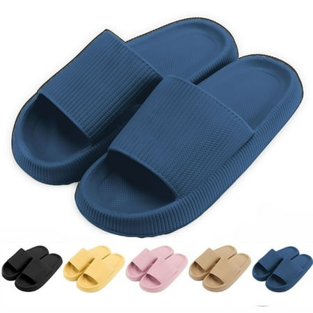 

Spencer Clouds Slippers for Women and Men Non-Slip Shower Slippers Bathroom Slides Sandals Soft Thick Sole for Indoor and Outdoor (XL Blue)