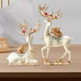 thumbnail image 1 of Estatuas de ciervos, esculturas de prosperidad, adornos artesanales, figuritas decorativas para gabinete, dormitorio, estantería, regalo de recuerdos,, 1 of 7