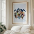 thumbnail image 6 of Ice Cream Mountains - India Illustration Surrealism Mountain Humor Summer Whimsical Unframed Wall Art Print 9 x 12 inches, 6 of 13