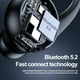 thumbnail image 5 of 2x Auricular Inalámbrico Bluetooth Gancho Para La Oreja En La Oreja Para Correr Blanco + Negro, 5 of 7