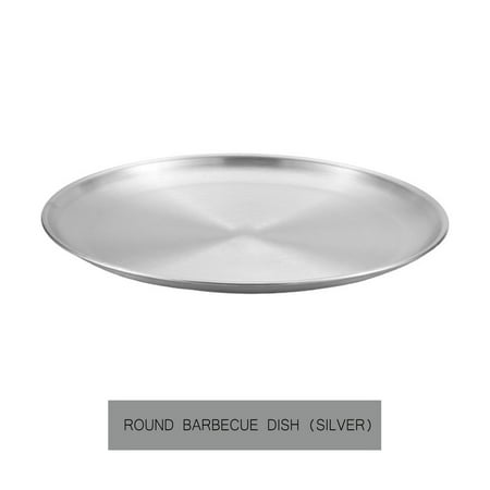 

2024 Pizza Pan Set CHEF Stainless Steel Round Baking Pizza Pans Pizza Tray For Pizza Pie Cake Cookie Heavy Duty & Durable Oven Silver D