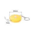 thumbnail image 2 of Métrica Cinta 1,5M/60 Pulgadas Retráctil Sastres Métrica Cinta Bolsillo Tamaño con Llave Cadena para Cuerpo, Tela, Costura y Manualidades Medidas, Claro Amarillo, 2 of 5