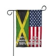 thumbnail image 5 of Flag American Half Jamaican Flag Jamaican American Friendship Jamaica U.S.A Patriotic Proud Garden Flag, Double-Sided Decorative Outdoor Flag, Patriotic Polyester Yard Flag 12 x 18 in, 5 of 5