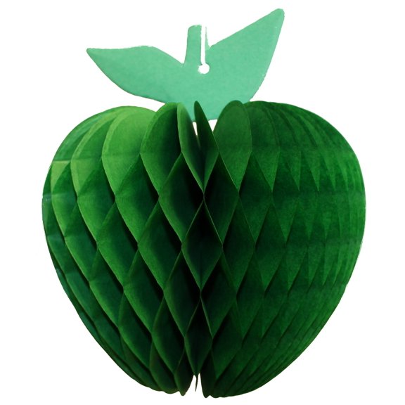 3-pack Devra Party 7 Inch Honeycomb Tissue Paper Apple Decoration, Light Green