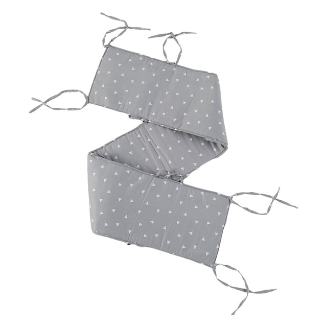 Cuna de Parachoques de Cama de Bebé Recién Nacido Alrededor de Cojín Triángulo gris Sunnimix Cojín de parachoques de cabecera