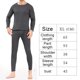 thumbnail image 2 of Ropa interior térmica para hombre, calzoncillos largos con forro polar, conjunto de ropa interior larga para clima frío, parte superior e inferior de invierno, 2 of 5