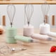 thumbnail image 3 of Inteprter Batidor de huevos eléctrico Mezclador inalámbrico recargable Batidora ajustable Batidora para hornear Accesorios de cocina para el hogar Cocina y Comedor Blanco Inteprter HA059934-01B, 3 of 6