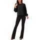 thumbnail image 2 of Blusas de gasa elegantes de cuello redondo para mujer INSPIRE CHIC con mangas largas plisadas y estilo fluido, 2 of 5