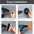 thumbnail image 3 of Polish Pad Drill Adaptor Polisher Thread 4 Inch Kit Set Sponge Buffer 7Pcs Power Tools Accessories Wool Polishing, 3 of 6