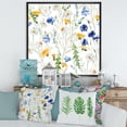 thumbnail image 2 of Designart 'Wildflowers Clover Bell and Chamomile II' Traditional Framed Canvas Wall Art Print, 2 of 5