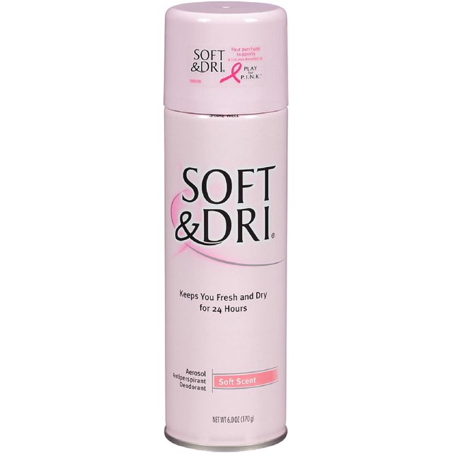 Soft & Dri Aerosol Antiperspirant Deodorant, Soft Scent 6 oz (Pack of 6