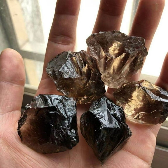 Raw Rough Smoky Quartz Large Chunks Healing Crystal Specimens Rocks Ornaments
