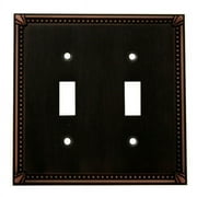 Cosmas 44031 Oil Rubbed Bronze Double Toggle Switchplate Cover