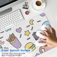 thumbnail image 4 of Long Mouse Pads for Desk,Colorful Fantasy Food Elements Pattern Desk Mats on Top Of Desks, Desk Mouse Pad Extra Large with 3mm Non-Slip Base and Stitched Edge for Gaming,Office,Work,Home 31.5"x11.8", 4 of 6
