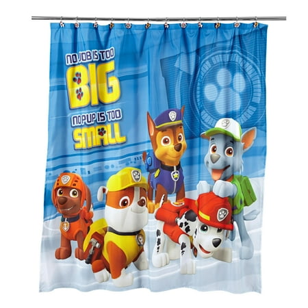 Paw Patrol Kids Fabric Shower Curtain 72in X 72in 1 Each