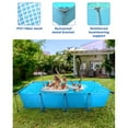 thumbnail image 5 of GASKY 15FT Swimming Pool Metal Frame Rectangular Frame Outdoor Backyard Above Ground Family Teenagers Splash Fathers Day Gifts, 5 of 9