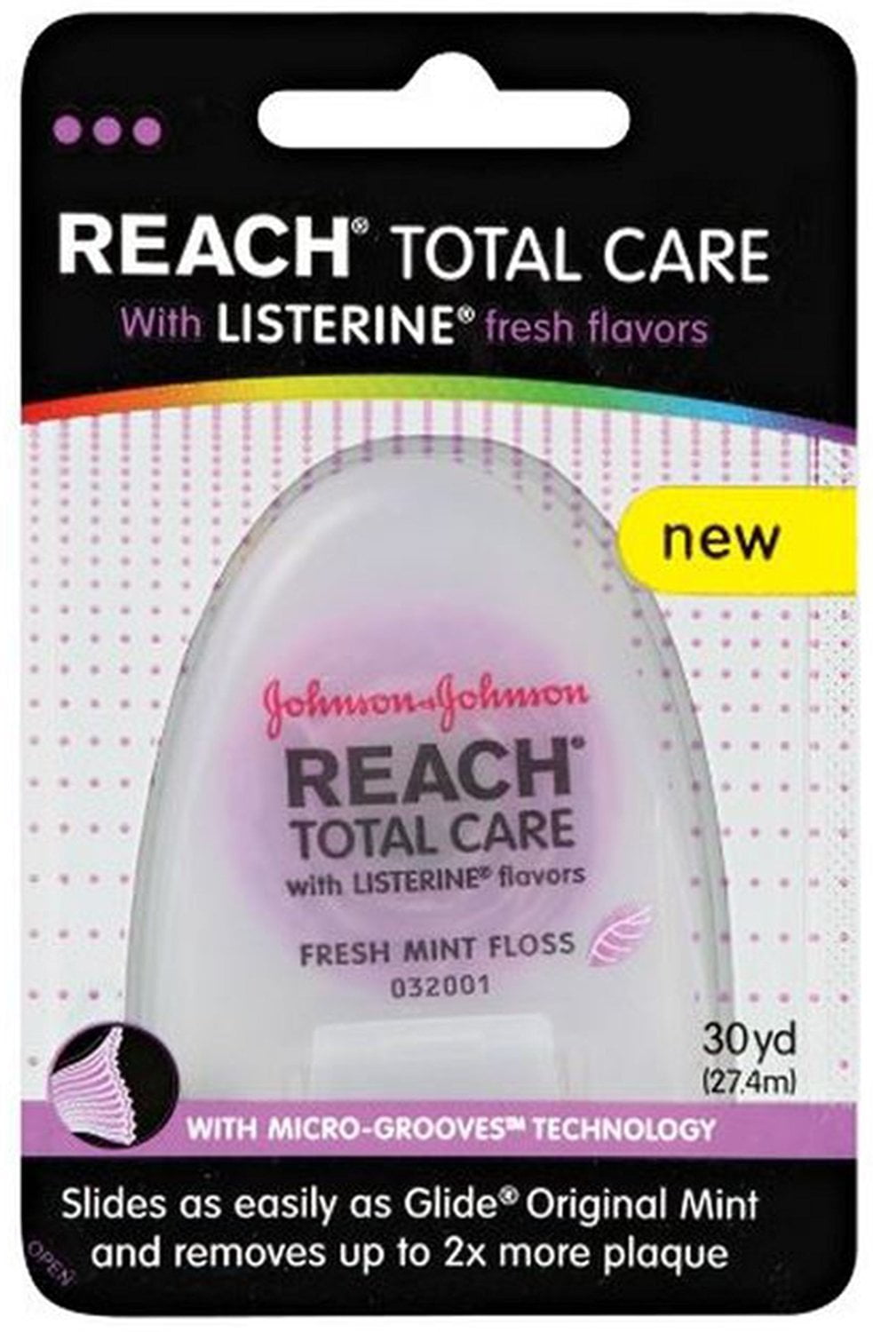 Total Care Floss with Listerine, Fresh Mint, 30 Yards