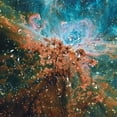 thumbnail image 5 of Chilfamy  Outer Space Shower Curtain, Image of Crab Nebula in Early Age Clean Version of Original Space Print, Cloth Fabric Bathroom Decor Set with Hooks, Black Teal Orange White, 5 of 7
